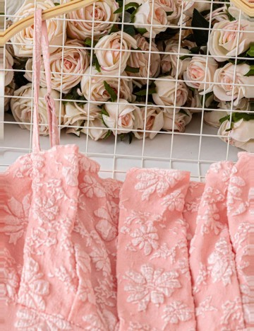 Rochie maxi Shein Curve+, roz