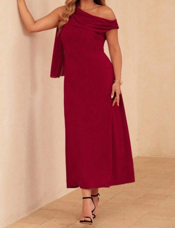 Rochie maxi Shein Curve+, vișiniu