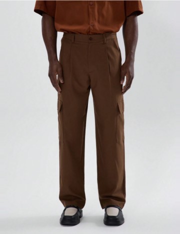 Pantaloni Shein MUSERO, maro