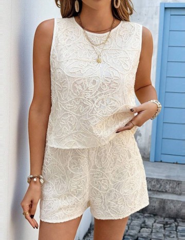 Compleu Shein Curve+, crem