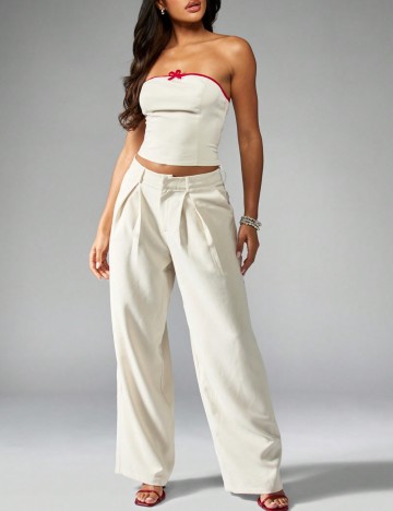 Compleu Shein Missguided, crem