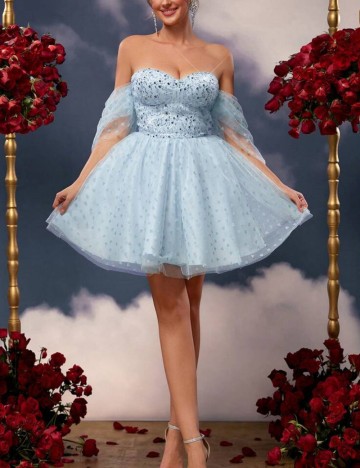 Rochie de ocazie Shein, albastru