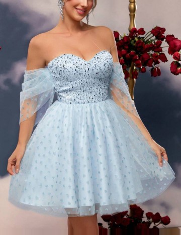 Rochie de ocazie Shein, albastru