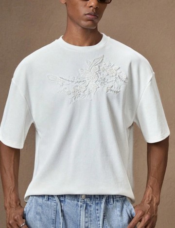 Tricou Shein Anewsta, alb