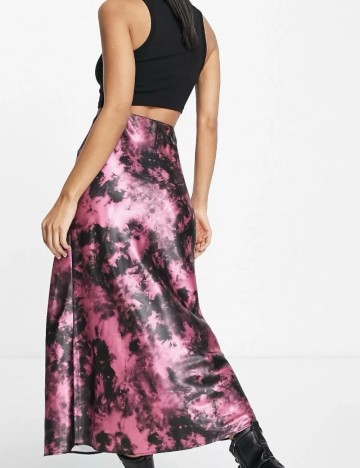 Fustă midi Collusion, mix culori