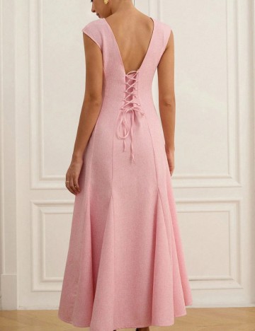 Rochie midi Shein, roz