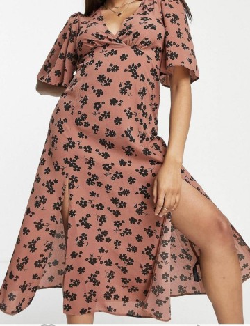 Rochie midi ASOS, mix culori