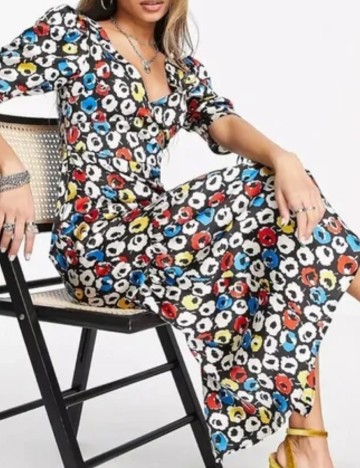 Rochie maxi Topshop, mix culori