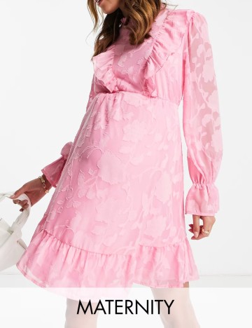 Rochie mini Twisted Wunder, roz