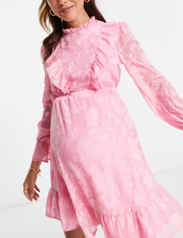 Rochie mini Twisted Wunder, roz