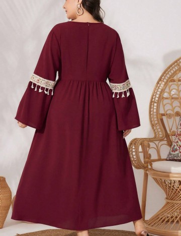 Rochie midi Shein Curve+, vișiniu