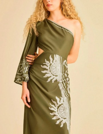 Rochie maxi Shein, verde