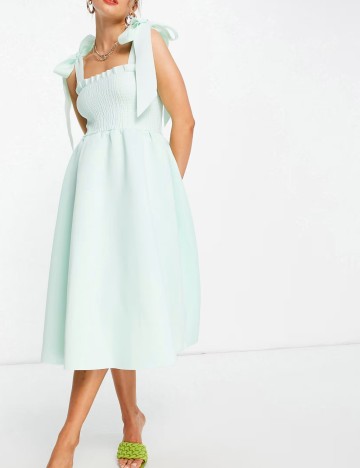 Rochie maxi ASOS, verde