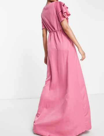 Rochie maxi Little Mistress, roz