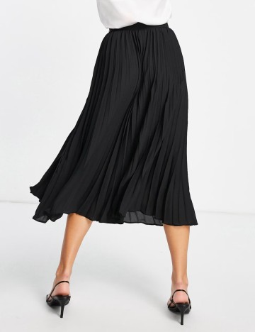 Fustă midi ASOS, negru