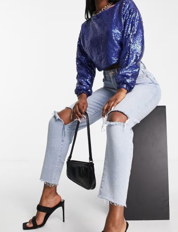 Top Jaded Rose, albastru