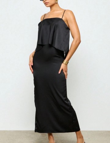 Rochie midi Shein AIIRZ, negru