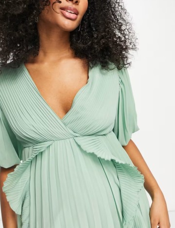Rochie midi ASOS, verde