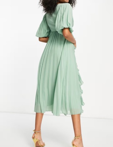 Rochie midi ASOS, verde