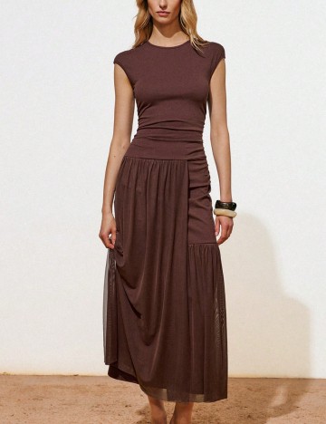 Rochie midi Shein, maro