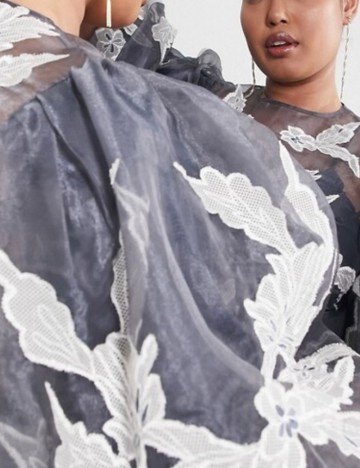 Rochie maxi ASOS, gri