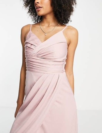 Rochie midi Little Mistress, roz