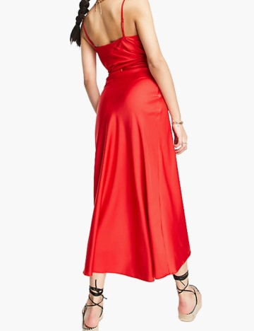 Rochie midi Liquorish, roșu