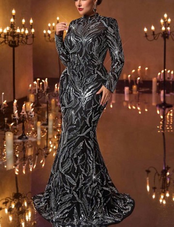 Rochie de ocazie Shein Curve+, negru