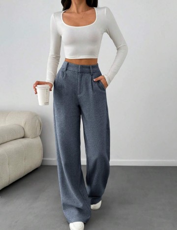 Pantaloni Shein, albastru