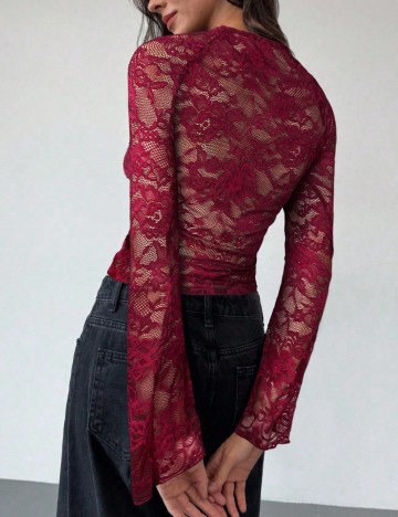 Bluză Shein, vișiniu