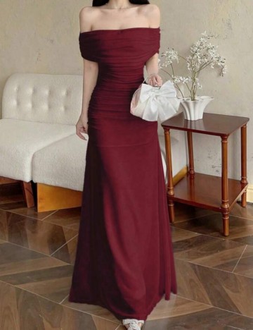 Rochie maxi Shein, vișiniu