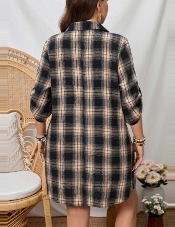 Rochie mini Shein Curve+, mix culori