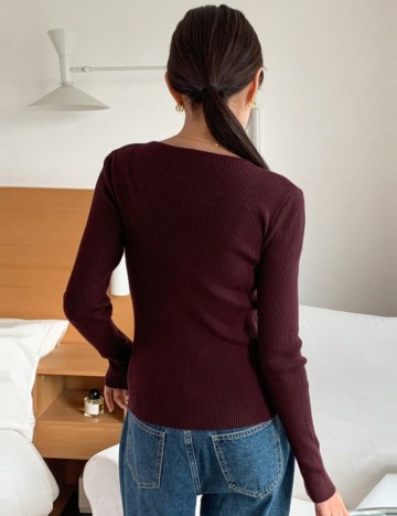 Bluză Shein DAZY, maro