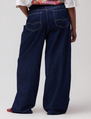 Jeans Shein Curve+ MUSERA, albastru