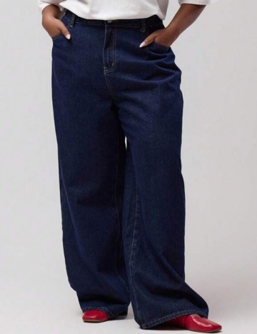 Jeans Shein Curve+ MUSERA, albastru