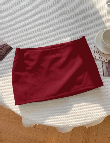 Fustă Pantalon Shein, vișiniu