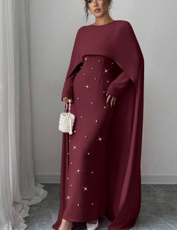 Rochie maxi Shein, vișiniu