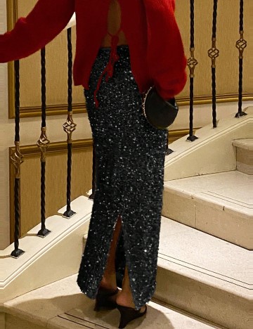 Fustă maxi Shein, negru