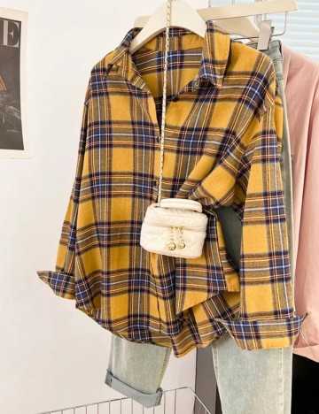 Cămașă Shein, galben