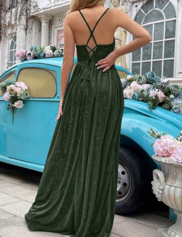 Rochie de ocazie Shein, verde