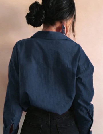 Cămașă Shein, albastru