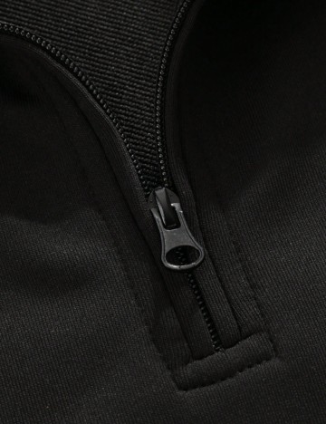 Bluză cu fermoar Shein, negru