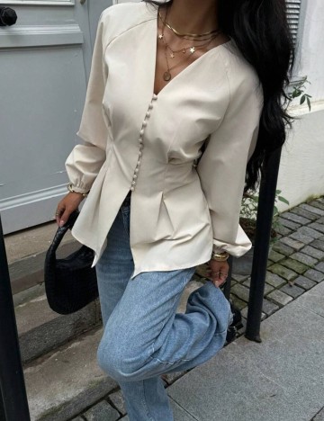 Cămașă Shein, bej