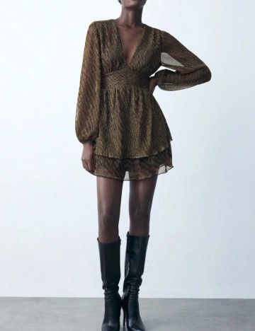 Rochie mini Shein, auriu