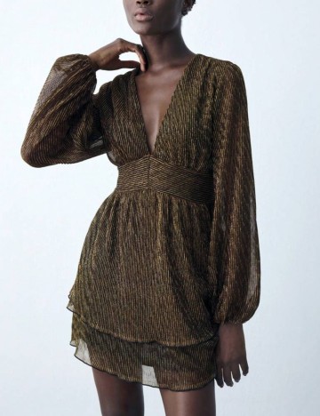 Rochie mini Shein, auriu