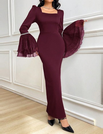 Rochie maxi Shein, vișiniu