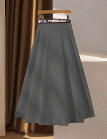 Fustă maxi Shein, gri