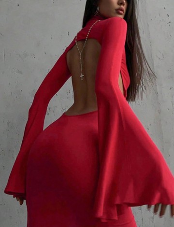 Rochie maxi Shein, roșu