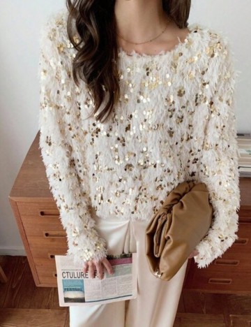 Bluză Shein, crem