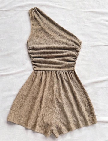 Salopetă scurtă Shein, maro